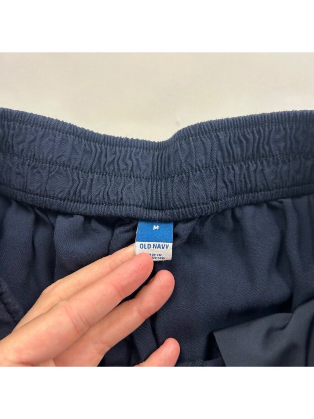 Old Navy Dark Blue Challis Soft Wide Leg Pant M - Picture 4 of 7